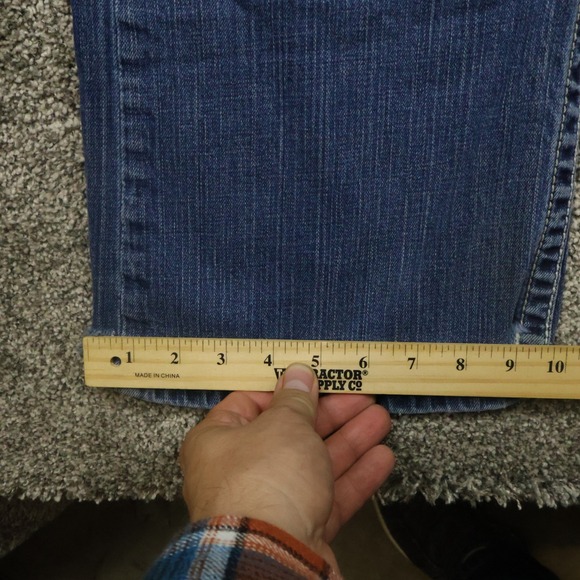 buckle Jeans mens 34X31 tyler Blue Denim Straight Leg Distressed - Picture 12 of 16